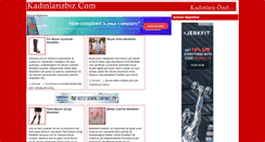 Desktop Screenshot of kadinlarizbiz.com