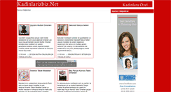 Desktop Screenshot of kadinlarizbiz.net